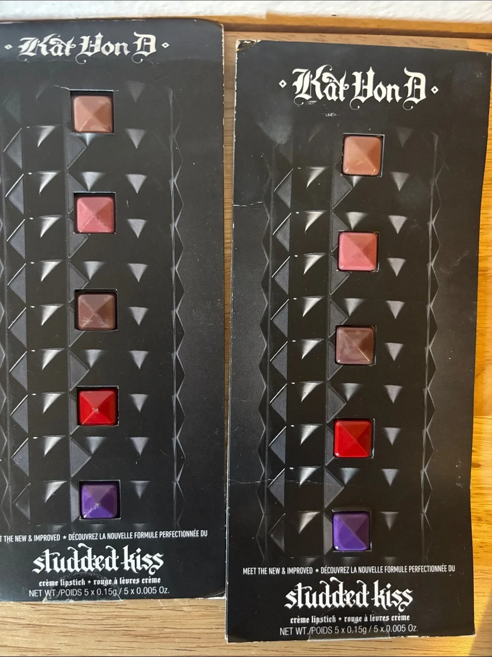 Giorgio Armani, Tom Ford and Kat Von D Lip Samples